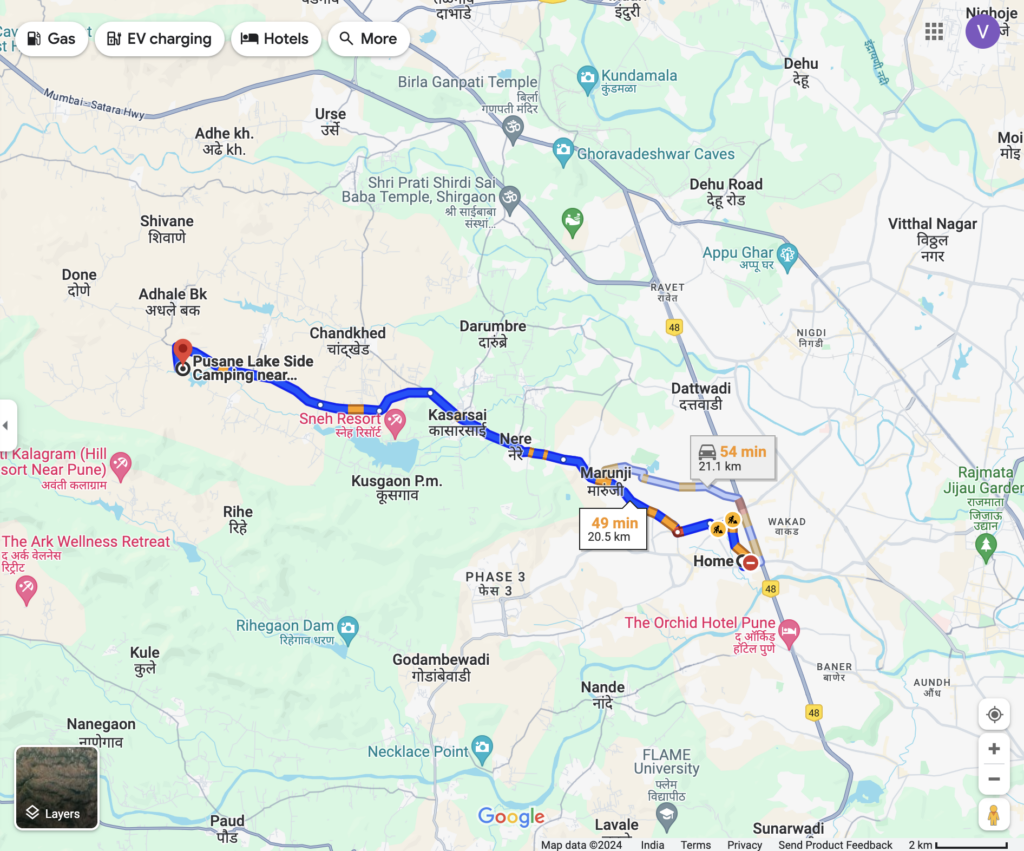 Pusane Village & Lake Trail Route